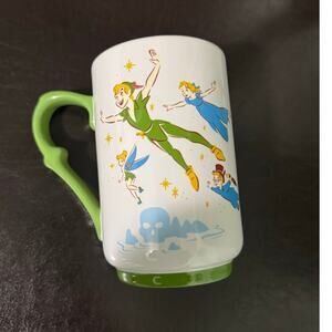 Disney Peter Pan Mug Cup Second Star to the Right Straight On Till Morning NWT